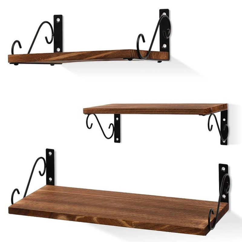 001-ZJ-MJ1 3-Tier Wooden Storage Shelf Wall-Mounted Metal Storage Holder, Multilayer Plant Stand 001-ZJ-MJ1 3-Tier Wooden Storage Shelf Wall-Mounted Metal Storage Holder, Multilayer Plant Stand